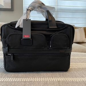 TUMI Expandable Organizer Laptop Briefcase